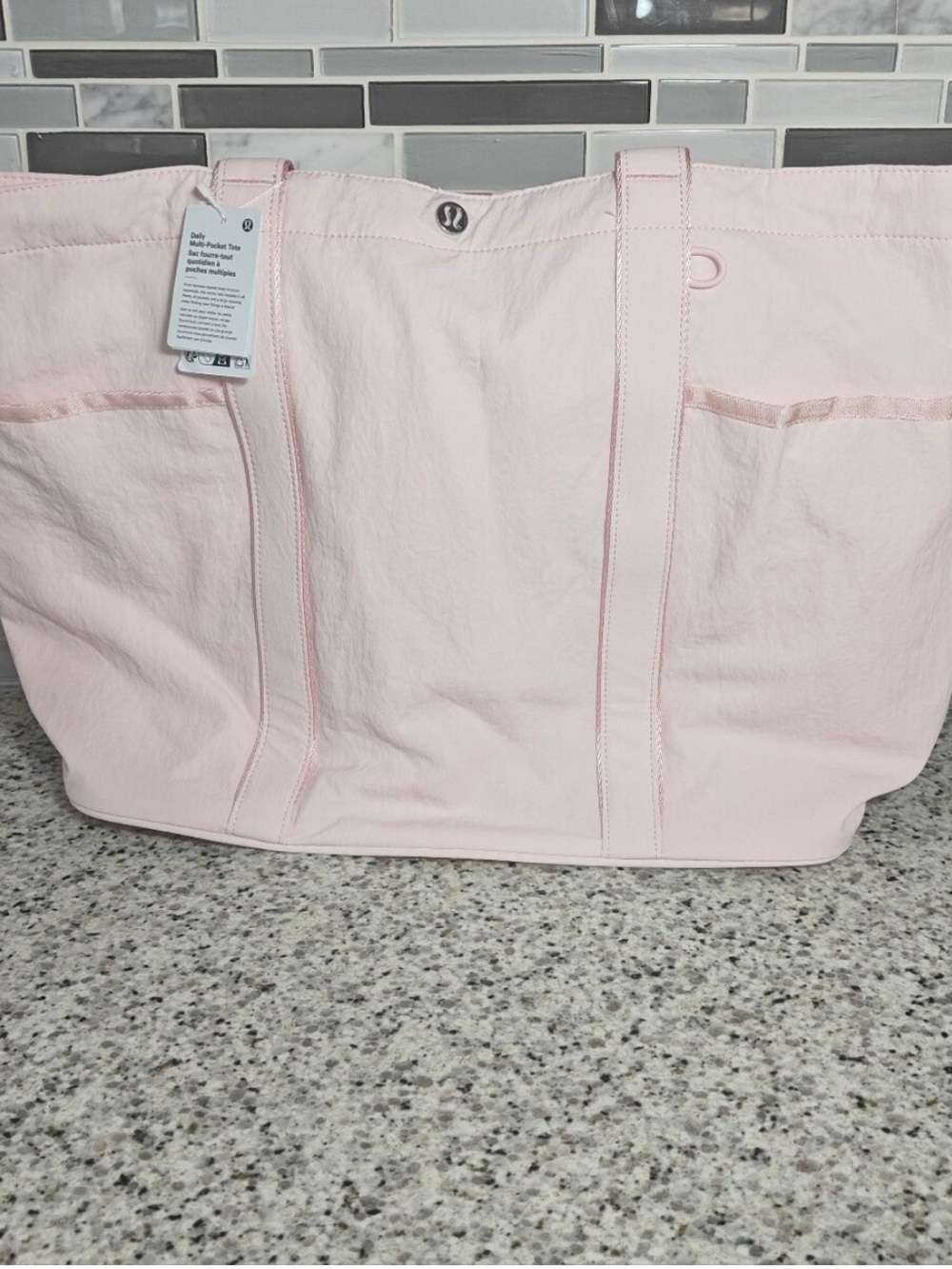 Lululemon pink 20L bag !!